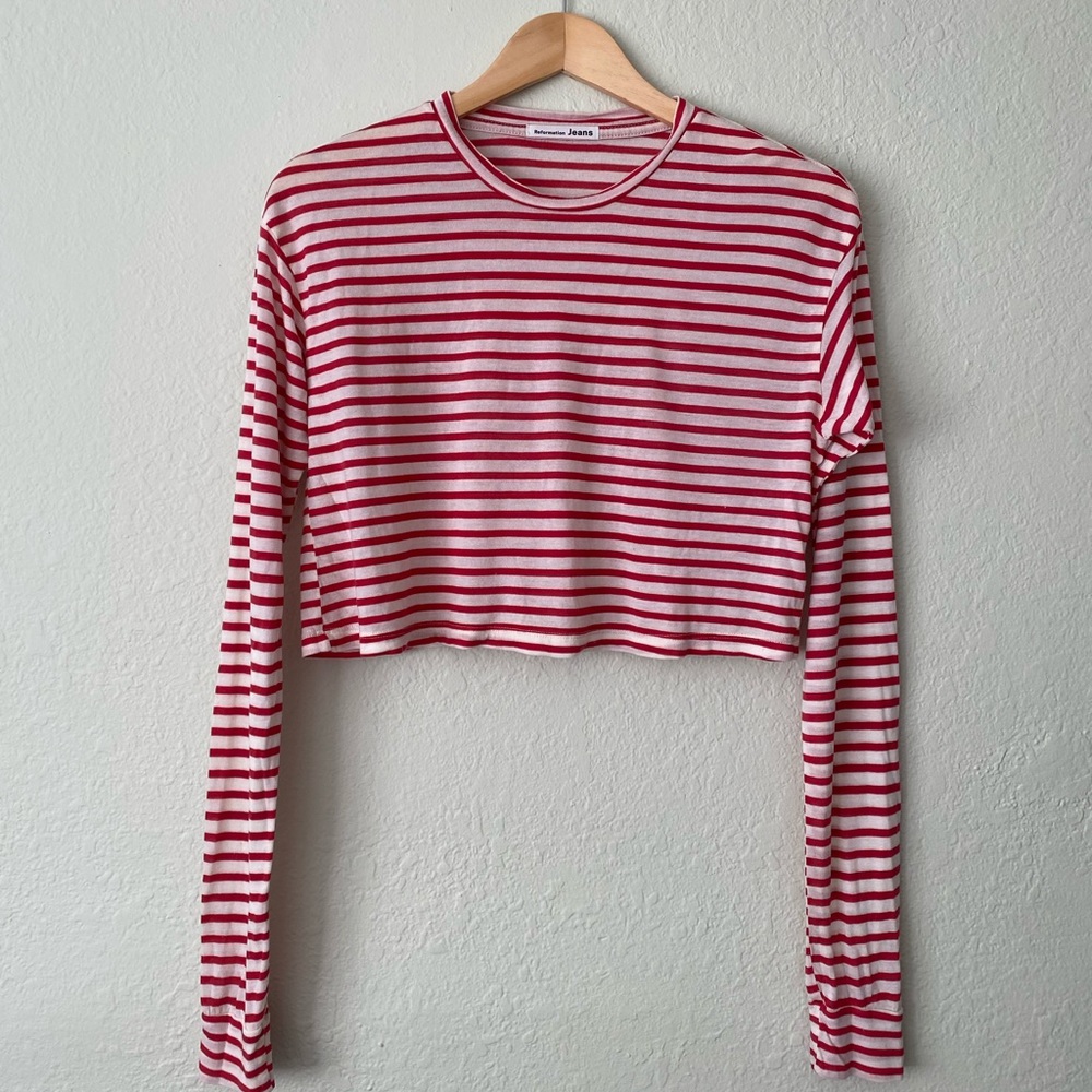 Reformation Chloe Top in Joella Stripe